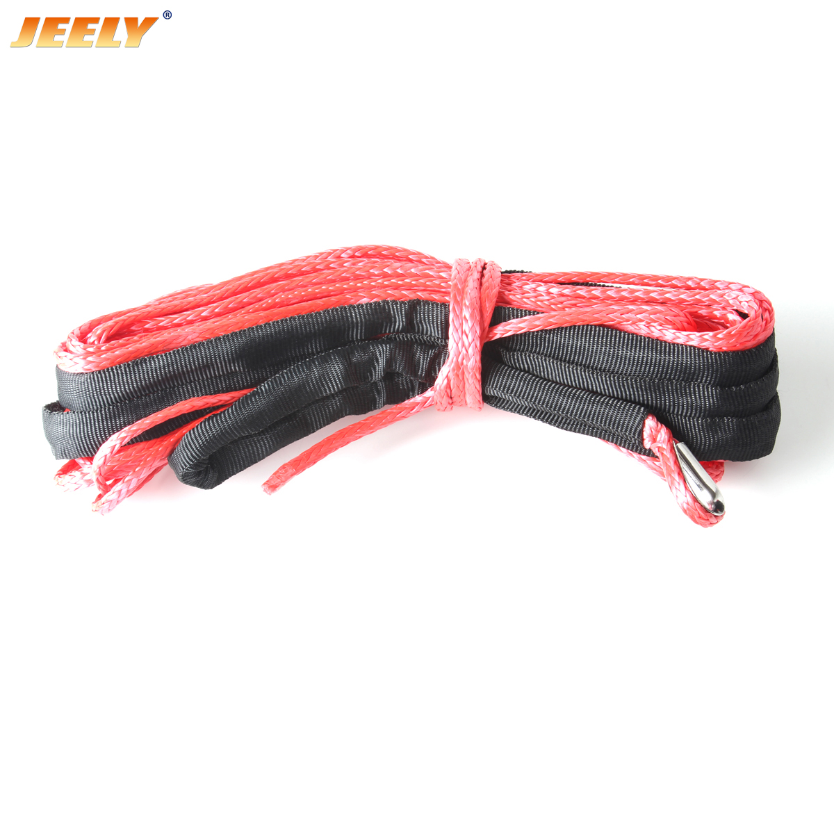 10 mm * 40 m UHMWPE-Windenseil mit Kauschen-Kunststoffschnur für Offroad-ATV / UTV / SUV / 4X4 / 4WD